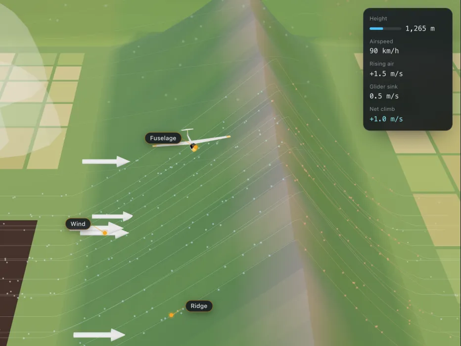How a glider flies